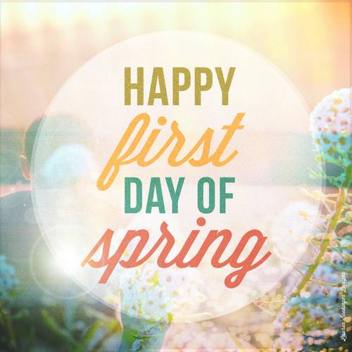 first day of spring images